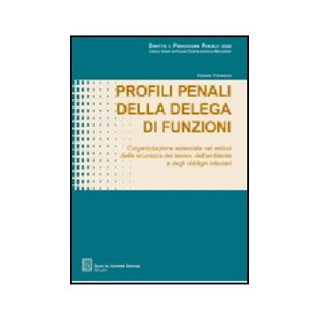 Profili Penali Della Delega Di Funzioni. L'organizzazione Aziendale Nei Settori  Della Sicurezza Del Lavoro, Dell'ambiente E Degli Obblighi Tributari
