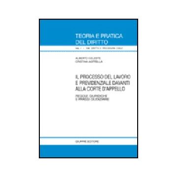 Il Processo Del Lavoro E Previdenziale Davanti Alla Corte D'appello. Regole  Giuridiche E Prassi Giudiziarie 
