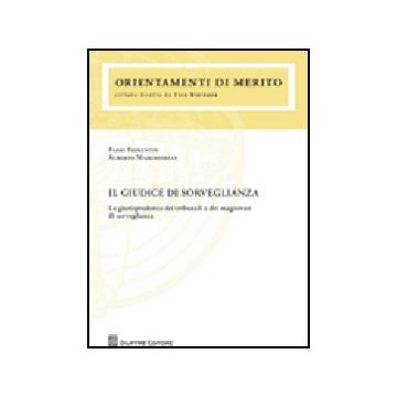 Il Giudice Di Sorveglianza. La Giurisprudenza Dei Tribunali E Dei Magistrati Di  Sorveglianza 