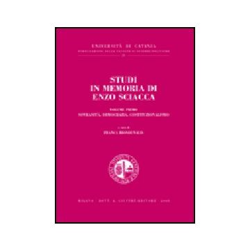 Studi In Memoria Di Enzo Sciacca Sovranita, Democrazia, Costituzionalismo