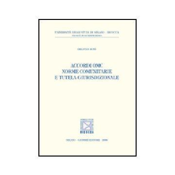 Accordi Omc Norme Comunitarie E Tutela Giurisdizionale