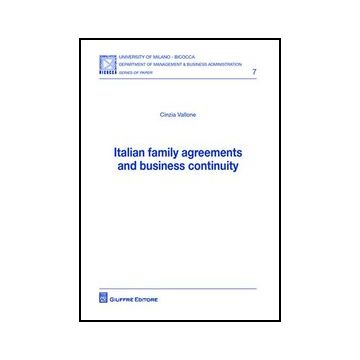 Italian Family Agreements And Business Continuity