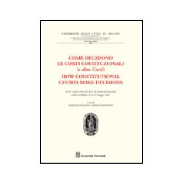 Come Decidono Le Corti Costituzionali (e Altre Corti)­atti Del Convegno  Internazionale (milano, 25-26 Maggio 1977)