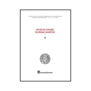Studi In Onore Di Remo Martini