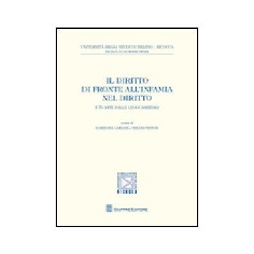 Il Diritto Di Fronte All'infamia Nel Diritto. A 70 Anni Dalle Leggi Razziali 