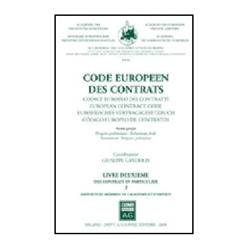 Code Europe'en Des Contrats. Avant-projet. Ediz. Multilingue Des Contrats En Particulier