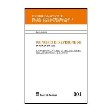 Principio Di Revisione. Documento 001. Il Giudizio Sulla Coerenza Della  Relazione Sulla Gestione Con Il Bilancio -  - Giuffre' - 9788814149986