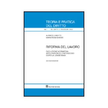 Riforma Del Lavoro. Evoluzione Normativa, Applicazione E Contenzioso Dopo La  Legge Biagi