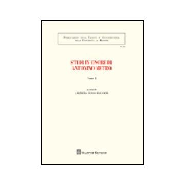 Studi In Onore Di Antonio Metro