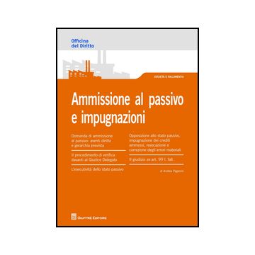 Ammissione Al Passivo E Impugnazioni - Paganini Andrea - Giuffre' - 9788814201554