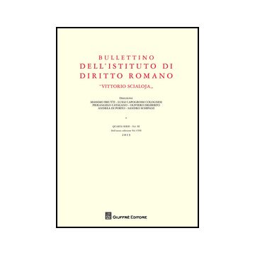 Bullettino Dell'istituto Di Diritto Romano «vittorio Scialoja» -  - Giuffre' - 9788814205149