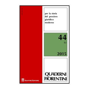 Quaderni Fiorentini Per La Storia Del Pensiero Giuridico Moderno -  - Giuffre' - 9788814207327