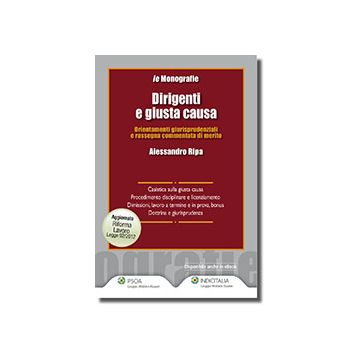 Dirigenti E Giusta Causa - Ripa Alessandro - Ipsoa - 9788821740732