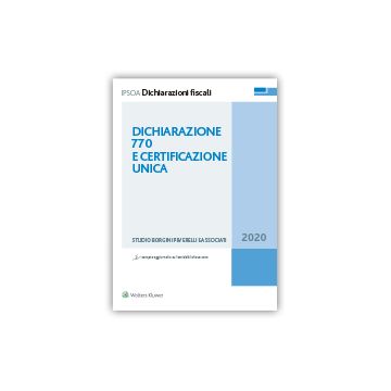 Dichiarazione 770 e certificazione unica