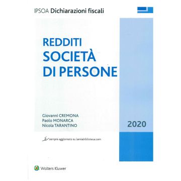 Redditi società di persone 2020 ipsoa