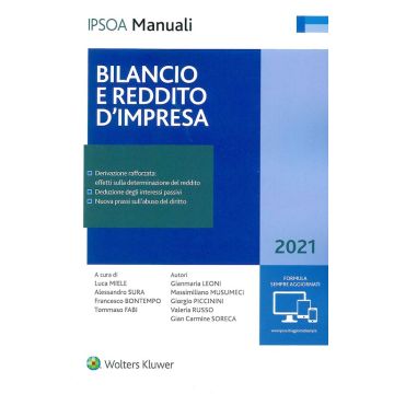 BILANCIO E REDDITO D'IMPRESA 2021 IPSOA WOLTERS KLUWER