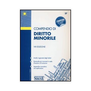 Compendio Di Diritto Minorile -  - Simone - 9788824437301