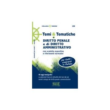 Temi & Tematiche Di Diritto Penale E Di Diritto Amministrativo. Con Scalette  Espositive E Riferimenti Normativi -  - Simone - 9788824439039
