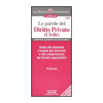 Parole Del Diritto Privato (civile) (le) -  - Simone - 9788824451949