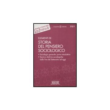 Elementi Di Storia Del Pensiero Sociologico - Gianni Q.  - Simone - 9788824461542