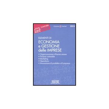 Elementi Di Economia E Gestione Delle Imprese -  - Simone - 9788824461733