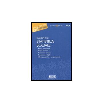 Elementi Di Statistica Sociale - Iodice Carla - Simone - 9788824462501