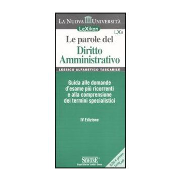 Le Parole Del Diritto Amministrativo  -  - Simone - 9788824464314