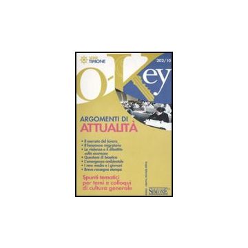 Argomenti Di Attualita' Per Tutti I Concorsi -  - Simone - 9788824468831