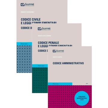 KIT 3 Concorso Magistratura 2025: Codice Civile + Codice Penale + Codice Amministrativo + Addende in Omaggio (quando disponibili)  [Roberto Giovagnoli, Chieppa, D'andria - Giuffrè]