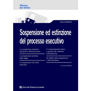 Sospensione ed estinzione del processo esecutivo