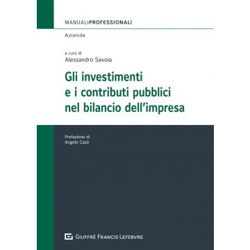 Gli investimenti e i contributi pubblici nel bilancio dell'impresa