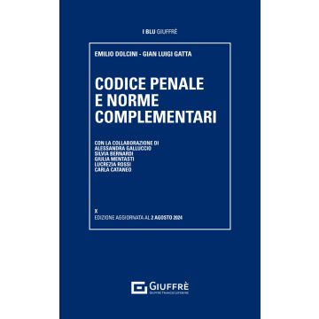 Codice Penale e norme complementari 2024 - 9/ed. (set-2024 - Codici i Blu)