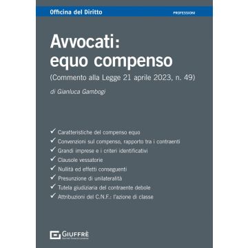 Avvocati: equo compenso