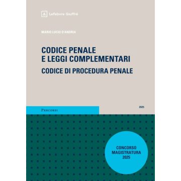 Codice Penale e procedura penale d'andria giovagnoli concorso magistratura 2025 giuffè