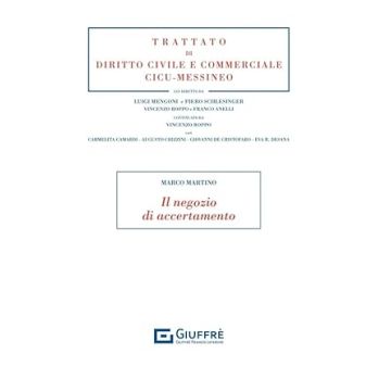 Il negozio di accertamento (Martino Marco - Giuffrè)