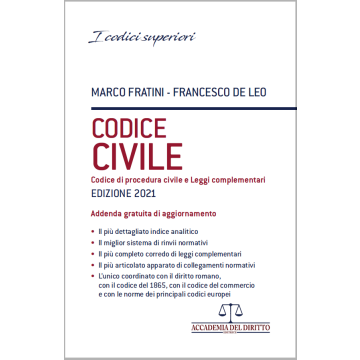 Codice Civile 2021 marco fratini francesco de leo accademia del diritto concorso magistratura
