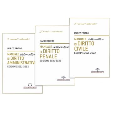 Kit Manuali sistematici concorso magistratura 2022 fratini civile penale amministrativo