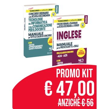 Kit Concorso Scuola 2020: Inglese. Manuale di preparazione alle Prove Scritte e Orali + Manuale di Informatica per il docente per tutte le classi di concorso