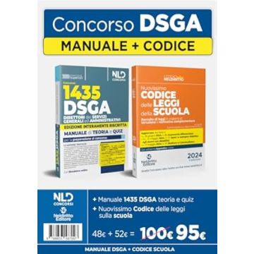Kit manuale concorso Dsga + Codice delle leggi della scuola 2024