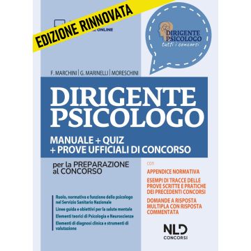 Dirigente psicologo. Manuale + quiz per la preparazione al concorso 2023. Con Contenuto digitale per accesso on line: aggiornamento online