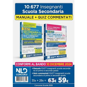 Kit Concorso scuola Manuale + Quiz commentati 2024/2025
