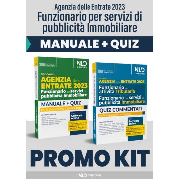 Concorso Agenzia delle Entrate 2023. Funzionario per servizi di pubblicità Immobiliare. Manuale + Manuale Quiz per la preparazione. Nuova ediz. Con software di simulazione