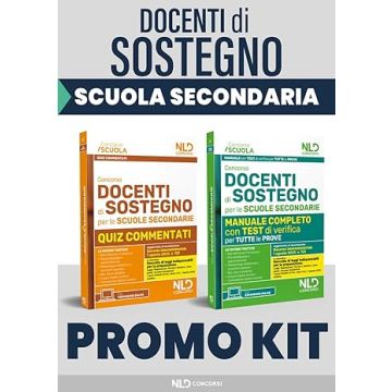 Concorso docenti di sostegno per le scuole secondarie: KIT. MANUALE con teoria e test di verifica per la prova scritta + QUIZ commentati di verifica-Competenze digitali e tecnologie nella didattica per il Concorso Scuola-Normativa scolastica