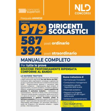 Concorso 979 posti Dirigente Scolastico DS. Manuale completo per la prova preselettiva, scritta e orale 2023. Con espansione online