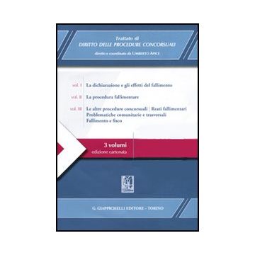 Trattato Di Diritto Delle Procedure Concorsuali - Apice U.  - Giappichelli - 9788834819395