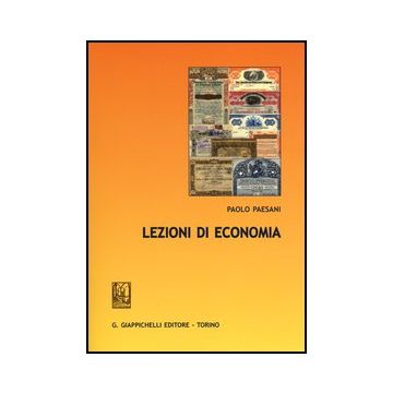 Lezioni Di Economia - Paesani Paolo - Giappichelli - 9788834829813