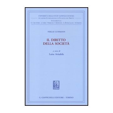 Il Diritto Della Societa'    [Luhmann - Giappichelli]