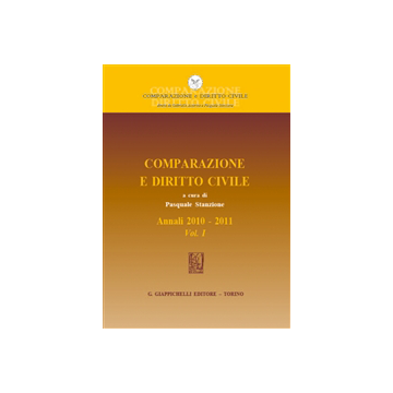 Comparazione E Diritto Civile. Annali 2010-2011   [Stanzione - Giappichelli]