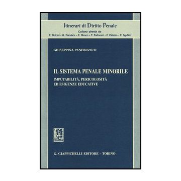 Il Sistema Penale Minorile. Imputabilita', Pericolosita' Ed Esigenze Educative  - Panebianco Giuseppina - Giappichelli - 9788834835944