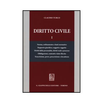 Diritto Civile I - Turco Claudio - Giappichelli - 9788834848784